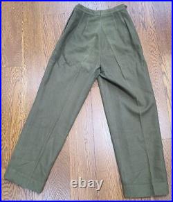 WWII US WAC Army Nurse Women's Uniform Wool Trouser Liner Size 14R (W-26 H-41)