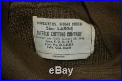WWII US army airborne dated sweater Large ORIGINAL