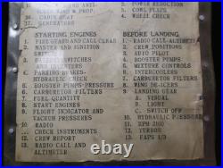 WWII USAAF 2nd Army Air Force B-17F Approved Check List'13 Oct 1943' with Sleeve