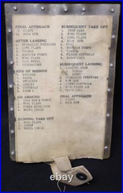 WWII USAAF 2nd Army Air Force B-17F Approved Check List'13 Oct 1943' with Sleeve