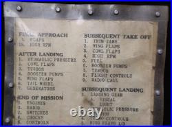 WWII USAAF 2nd Army Air Force B-17F Approved Check List'13 Oct 1943' with Sleeve