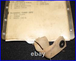 WWII USAAF 2nd Army Air Force B-17F Approved Check List'13 Oct 1943' with Sleeve
