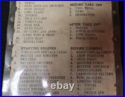 WWII USAAF 2nd Army Air Force B-17F Approved Check List'13 Oct 1943' with Sleeve