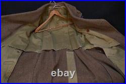 WWII USAAF 2nd Army Air Force Staff Sergeant'AE CLARK' Overcoat Wool 36R 1942