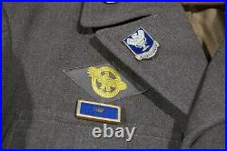 WWII USAAF 9th Army Air Forces EM Ike Jacket Theater Patch Wings Medals Insignia
