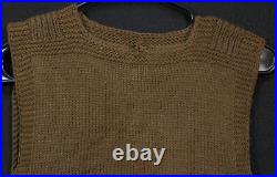 WWII USAAF Army Air Forces Aircrew Sweater Homefront Knit Wool OD Handmade, Rare