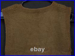 WWII USAAF Army Air Forces Aircrew Sweater Homefront Knit Wool OD Handmade, Rare