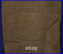 WWII USAAF Army Air Forces Aircrew Sweater Homefront Knit Wool OD Handmade, Rare