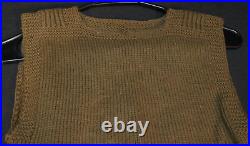 WWII USAAF Army Air Forces Aircrew Sweater Homefront Knit Wool OD Handmade, Rare