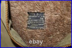 WWII USAAF Army Air Forces TYPE B-11 Heavy Coat Parka Size 38'Bert Turner Co