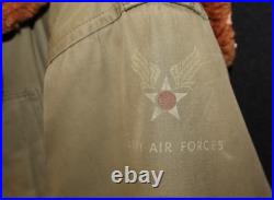 WWII USAAF Army Air Forces TYPE B-11 Heavy Coat Parka Size 38'Bert Turner Co