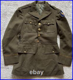 WWII USAAF Named Military Service Coat Officer Style Tailored Jacket Army AForce
