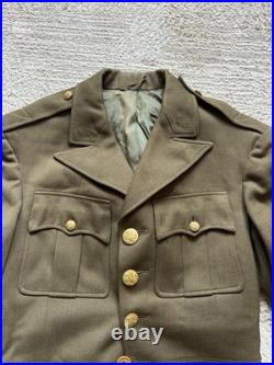 WWII USAAF Named Military Service Coat Officer Style Tailored Jacket Army AForce