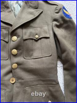 WWII USAAF Named Military Service Coat Officer Style Tailored Jacket Army AForce