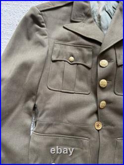 WWII USAAF Named Military Service Coat Officer Style Tailored Jacket Army AForce