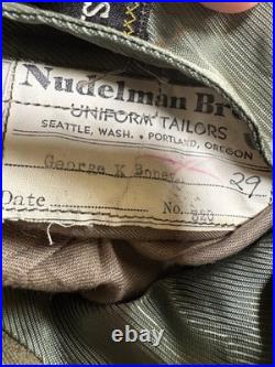 WWII USAAF Named Military Service Coat Officer Style Tailored Jacket Army AForce