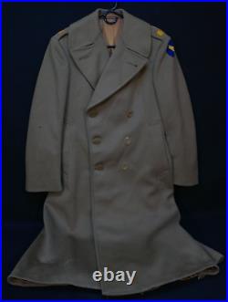 WWII USAAF Officers Wool Overcoat'Major Ross E Myers' Army Air Force, 37R Size