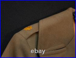 WWII USAAF Officers Wool Overcoat'Major Ross E Myers' Army Air Force, 37R Size