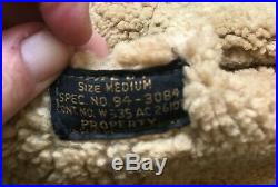 WWII USAAF US ARMY AIRFORCE D-1 Mechanics Sheepskin Jacket