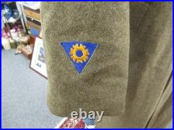 WWII USAAF US Army Sergeant 42R Wool Overcoat Trench Coat 1942 Albert Turner Inc