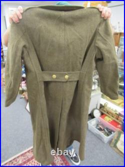 WWII USAAF US Army Sergeant 42R Wool Overcoat Trench Coat 1942 Albert Turner Inc