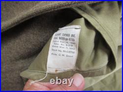 WWII USAAF US Army Sergeant 42R Wool Overcoat Trench Coat 1942 Albert Turner Inc