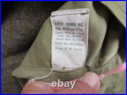 WWII USAAF US Army Sergeant 42R Wool Overcoat Trench Coat 1942 Albert Turner Inc