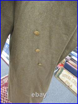 WWII USAAF US Army Sergeant 42R Wool Overcoat Trench Coat 1942 Albert Turner Inc