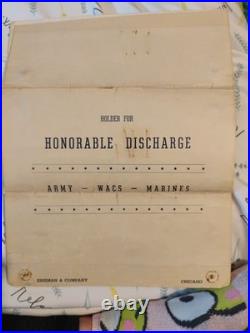 WWII Us Army Enlistment And Honorable Discharge Papers With Honorable WWII Us Army Enlistment And Honorable Discharge Papers With Honorable