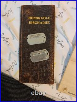 WWII Us Army Enlistment And Honorable Discharge Papers With Honorable WWII Us Army Enlistment And Honorable Discharge Papers With Honorable