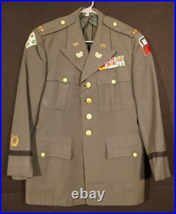 WWII Vietnam War US 1st Army Warrant Officer Uniform'MASSARO' Intelligence