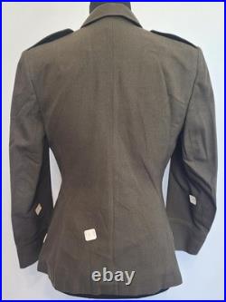 WWII WAC Officer Jacket 14S Cutter Tags Women's Army Corps Uniform OD Original