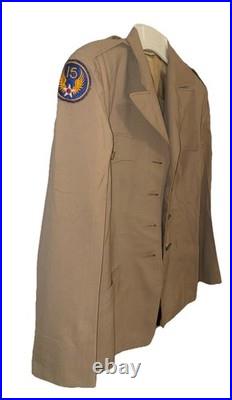 WWII WAC US Women's Army Enlisted Tropical Worsted Khaki Jacket Uniform 10R'44 WWII WAC US Women's Army Enlisted Tropical Worsted Khaki Jacket Uniform 10R'44