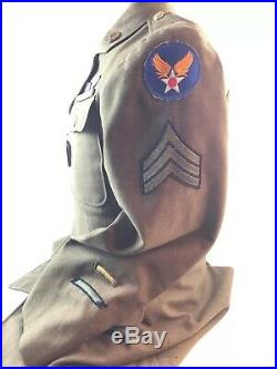 WWII WW2 AAF Army Air Force Uniform, Strategic Air Force, Named, Dog Tags, Original