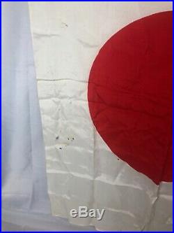 WWII WW2 Japanese Silk Flag, Original, Imperial, IJA, Army, 38x27, Vintage, War