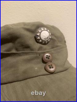 WWII WW2 Nationalist China KMT Chinese National Revolutionary Army Field Cap HBT