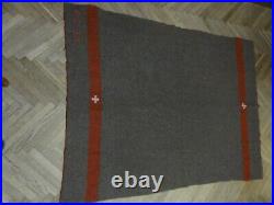 WWII WW2 Original SWISS SOLDIER ARMY ISSUE BLANKET FIELD WOOL 1934