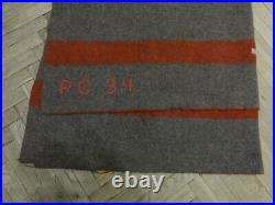 WWII WW2 Original SWISS SOLDIER ARMY ISSUE BLANKET FIELD WOOL 1934