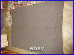 WWII WW2 Original Swiss SOLDIER ARMY ISSUE BLANKET FIELD WOOL 1944