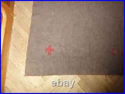 WWII WW2 Original Swiss SOLDIER ARMY ISSUE BLANKET FIELD WOOL 1944