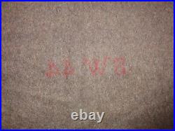 WWII WW2 Original Swiss SOLDIER ARMY ISSUE BLANKET FIELD WOOL 1944