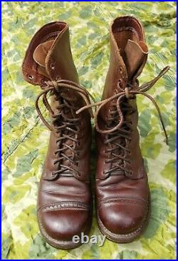 WWII WW2 Original US Army Paratrooper Airborne Jump Boots Pair-A-Trooper