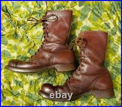 WWII WW2 Original US Army Paratrooper Airborne Jump Boots Pair-A-Trooper