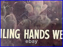 WWII WW2 Original War Poster Army Soldier Battlefield Bombing General Cable Corp