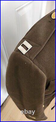 WWII WW2 US Army Air Forces Named Captain Rank Officer Tunic Pilot
