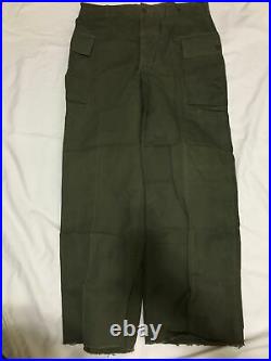 WWII WW2 US Army Herringbone Twill HBT Trousers 2nd Pattern, Size 34x30