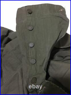 WWII WW2 US Army Herringbone Twill HBT Trousers 2nd Pattern, Size 34x30