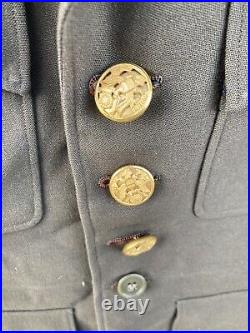 WWII WW2 US Army Officer 4 Pocket Military Jacket