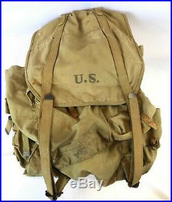 WWII WW2 US U. S. Backpack, Original, Army, Military, Bag, Rucksack, Frame, Field, Sack