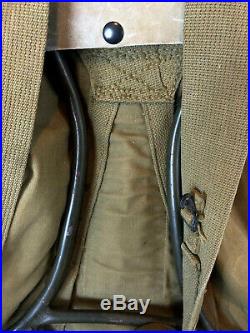 WWII WW2 US U. S. Backpack, Rucksack, Original, Canvas, Army, Military, Field, Dated, War